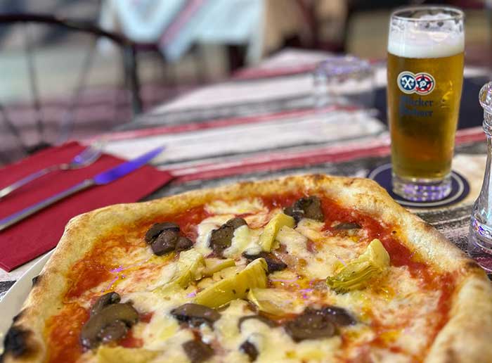 Pizza e birra al meridiana a cavallino treporti